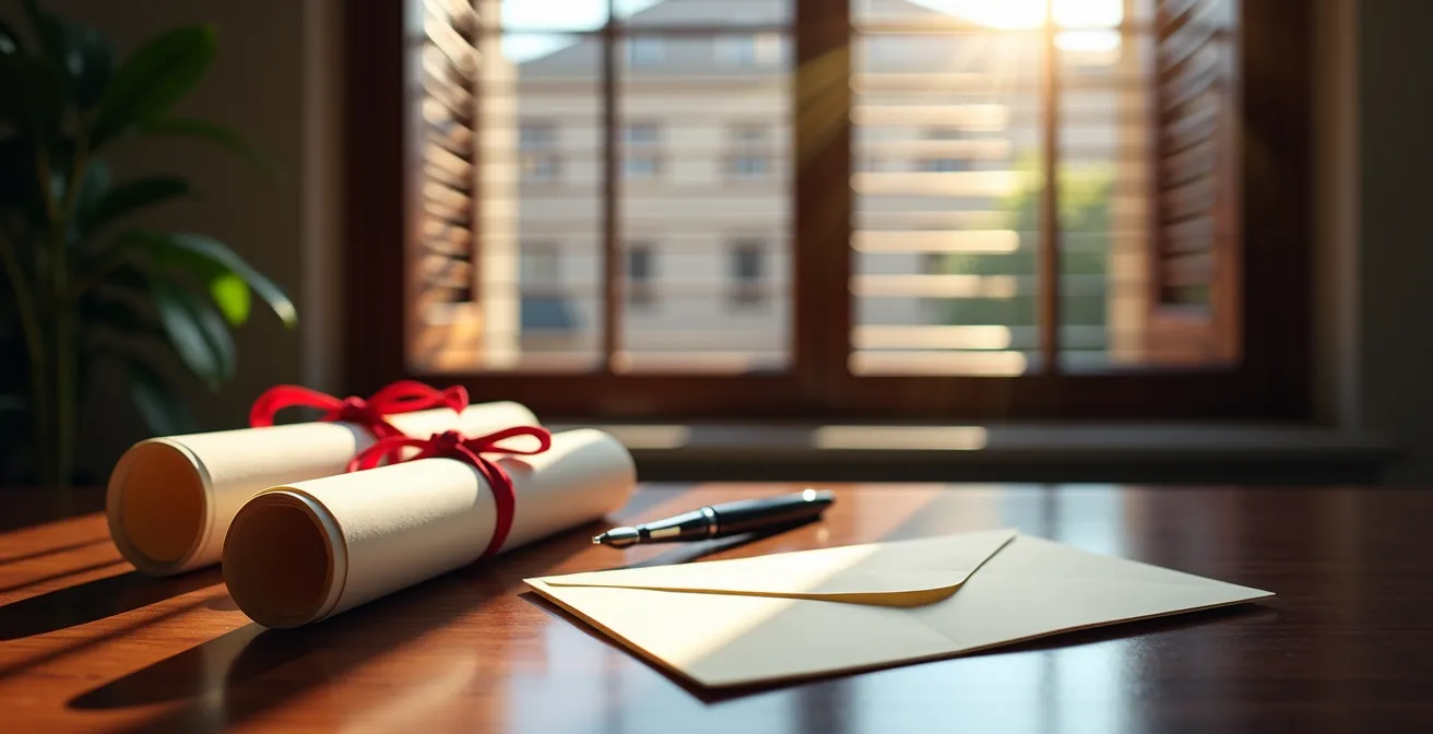 Composizione minimalista di documenti per reclamo bancario in ambiente professionale